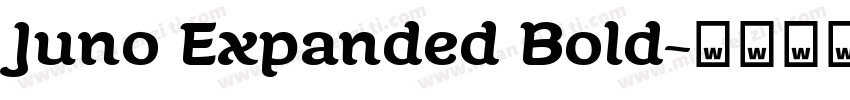 Juno Expanded Bold字体转换